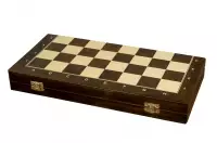 Custodia per scacchi in legno con inserto (40 x 40 cm)